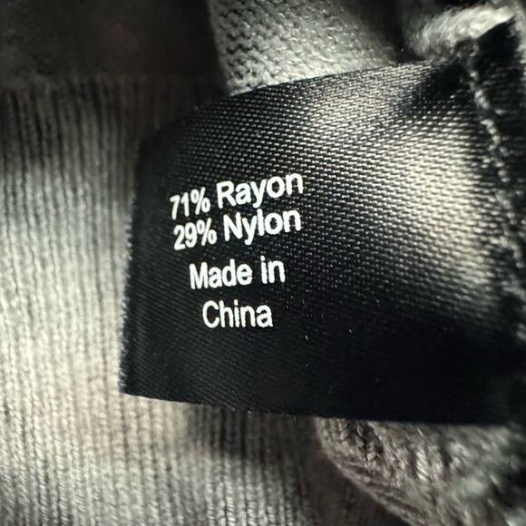 Lane Bryant Scoop Neck Long Sleeve Faux Lace Cardigan Women 26-28  Black Gray - Picture 6 of 6